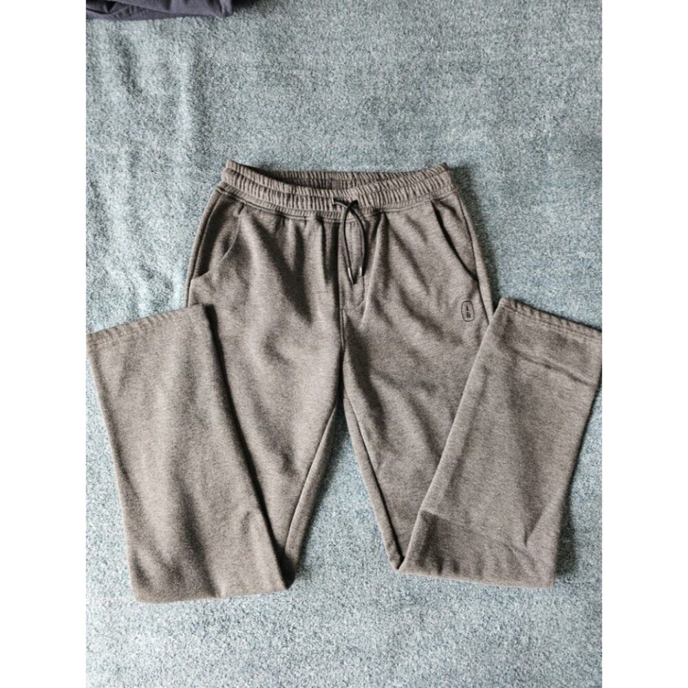 Bass Outdoor Boys Gray Fleece Sweatpants Jogger Pants Size L 14/16 Elastic Waist